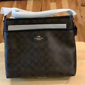 Coach Signature File Crossbody Purse